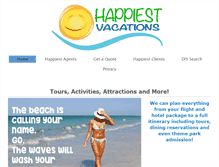 Tablet Screenshot of happiestvacations.com